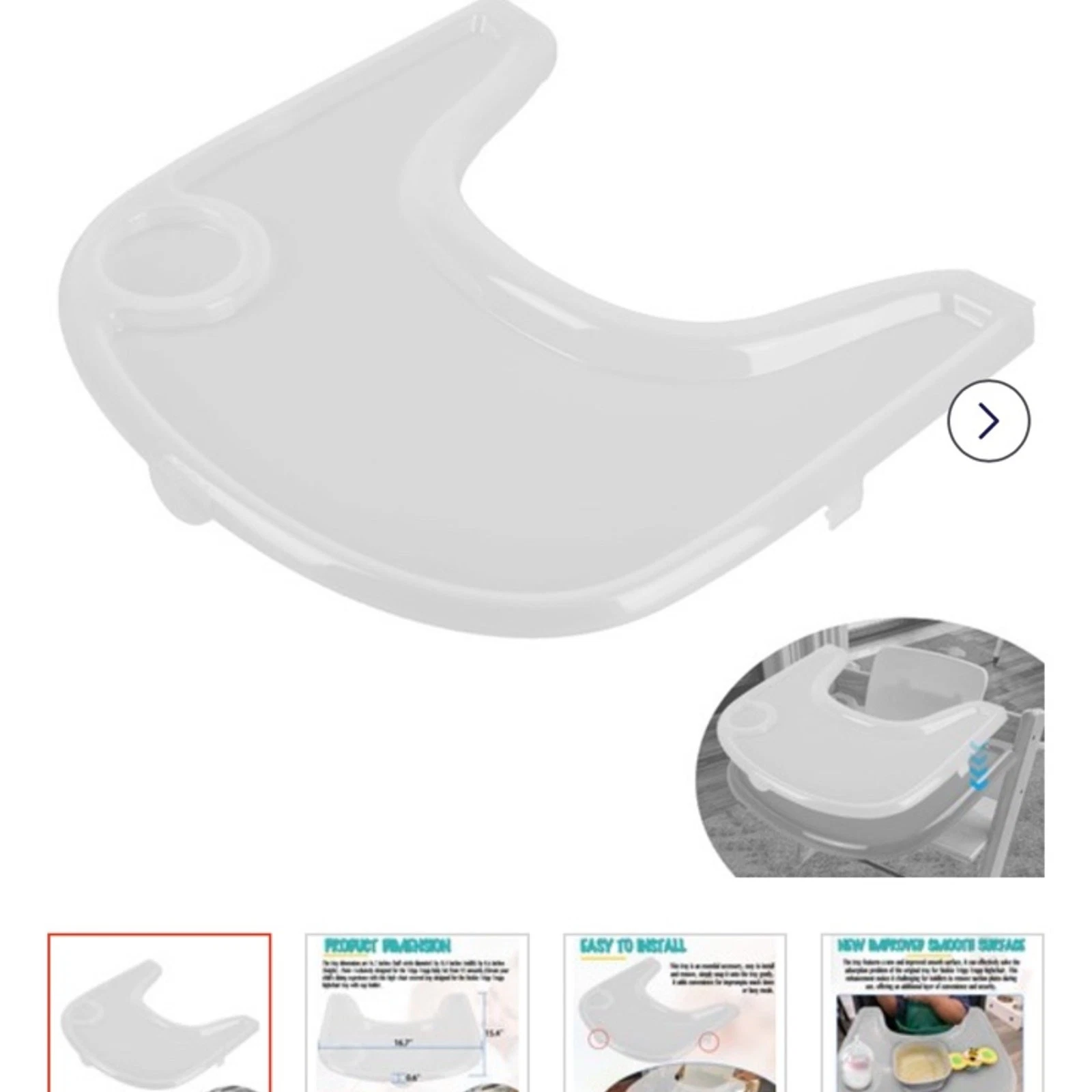 LuQiBabe High Chair Tray Cover Compatible with Stokke Tripp Trapp Chair