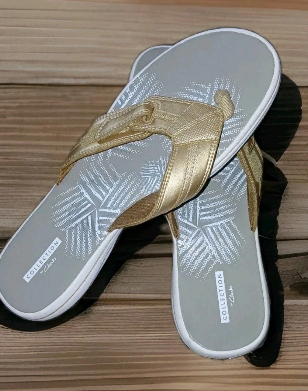 CLARKS TG. donna nuovo 10 sandali slip on.