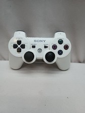 Sony PlayStation 3 PS3 Sixaxis DualShock3 White OEM Controller - Untested