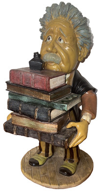 16'' Albert Einstein Desk Tidy Statue Organizer Caddy by Peter Mook Figurine