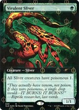 1x Virulent Sliver - Step-and-Compleat Foil Moderate Play MTG Magic - Kid Icarus