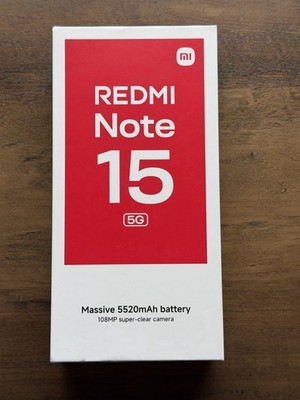 Xiaomi Redmi Note 15 5G 256GB 8GB - GSM Unlocked - T-Mobile | Tello | Mint | NEW