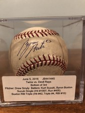 BYRON BUXTON MINNESOTA TWINS 2016 