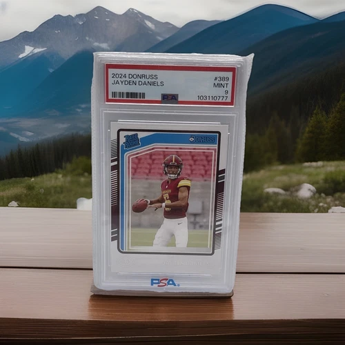 2024 Panini Donruss Jayden Daniels Rated Rookie RC! #389 PSA MINT 9 COMMANDERS🔥
