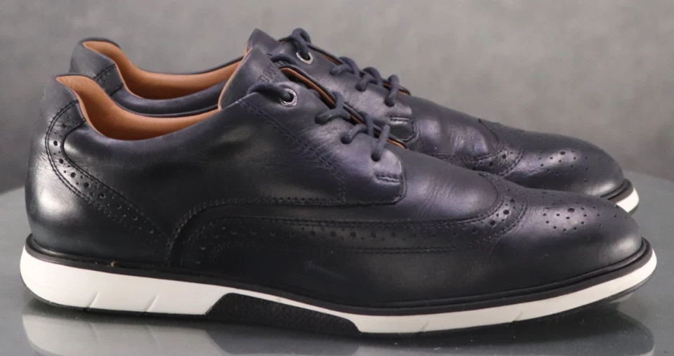 Мужские кожаные туфли Hugo Boss Summit Wingtip Derby размер ЕС 44 США 11,5 298 долл. США - Изображение 4 из 4