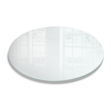 Plateau Verre Trempé Dépoli Rond Grand Format Protection Table Console Ø100 cm