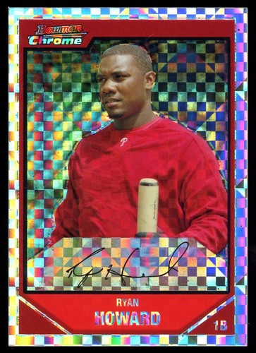 2007 Bowman Chrome - Ryan Howard #50 XFractor /250