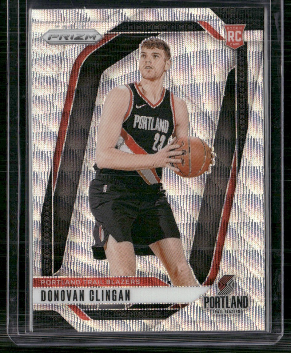 2024-25 Panini Prizm #221 Donovan Clingan Prizms Wave