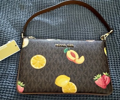 Michael Kors Jet Set Travel SM Convertible Wristlet - Bag MK Brown, NWT