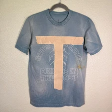 Travis Scott Coachella Shirt Mens Small The Storm Returns Tee Merch 2025 Blue