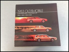 1983 Oldsmobile Omega And Firenza 26-page Vintage Car Sales Brochure Catalog