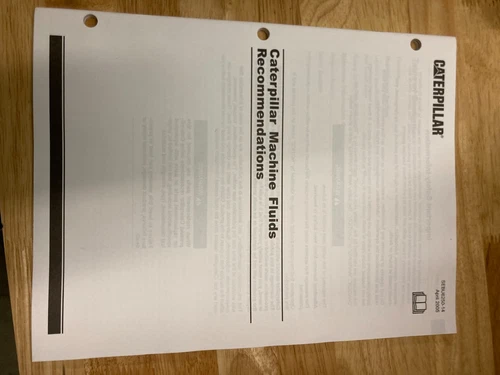 CAT CATERPILLAR MACHINE FLUIDS MANUAL NICE  2005 APRIL