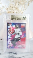 2020 Panini Score Lamar Jackson Intergalactic Refractor BGS 9.5 Gem Mint! Pop 2!