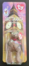 McDonald's Ty BEANIE BABIES 1999 "BRITANNIA THE BEAR" w/Errors Tush Tag 1993