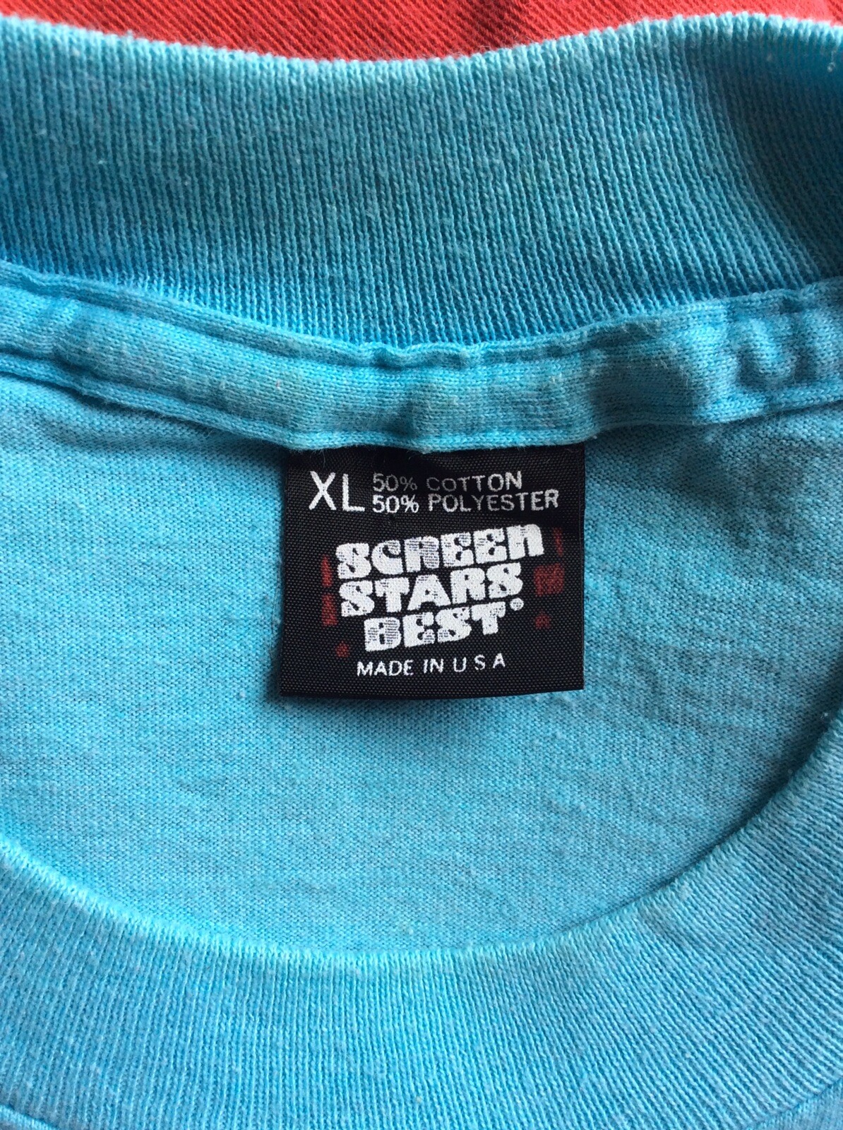 Vtg 80s Early 90s Screen Stars Nashville T-Shirt Blue L/XL Butterfly Souvenir