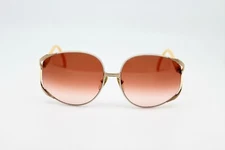 Christian Dior optyl 2250 47 63◻︎17 White and Gold Tone Plastic Metal Sunglasses