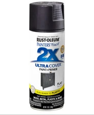 Matte Black Spray Paint 12oz for Wood Metal Plastic Indoor Outdoor Surfaces