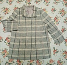 Ladies M&s Grey Coat Size 16 Wool Blend Elegant Comfortable