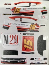 Custom 2024 Kaz Grala 15 N29 1/64 Scale NASCAR Peel  Stick Decals