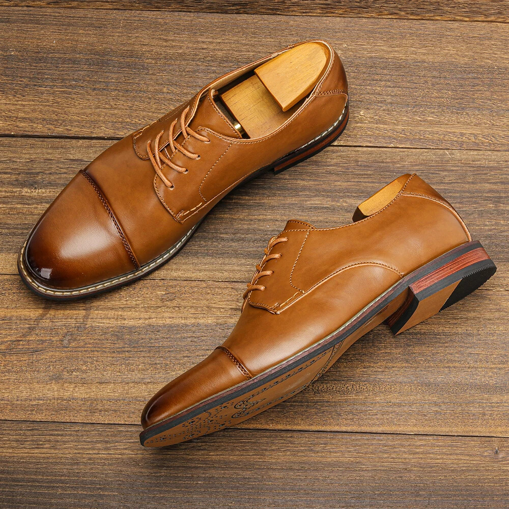 SAOLA Scarpe eleganti uomo moda comode scarpe pelle uomo casual Oxford scarpe