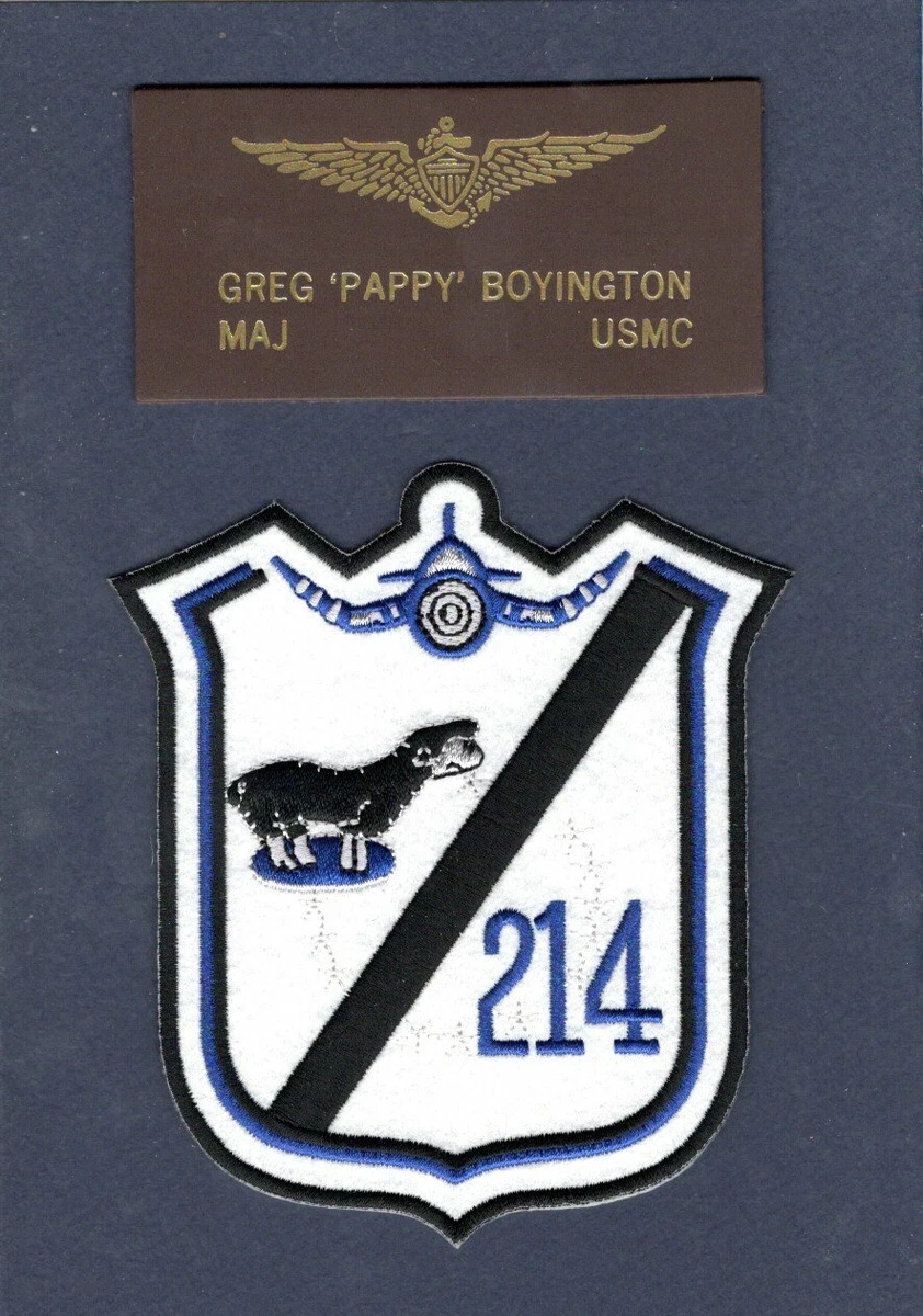es VMF-214 Blacksheep Squadron Patch - Sew On - Squadron
