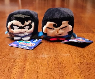 NWT Batman Vs Superman 2 Inch Plush DC Comics Wish Factory KAWAII Cubes Series 1