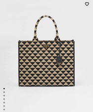 Prada Symbole Large Tote Bag - Pre Loved - Tan - Prestine Condition