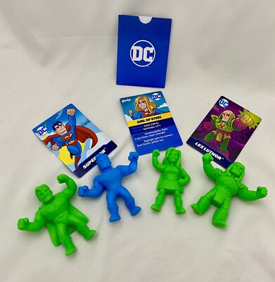 Wendy's Keshi/M.U.S.C.L.E.S. DC Superhero Kids Meal Toys Lot Of 4