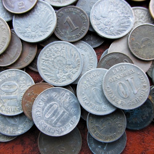 2, 1,5,10 Pfennig German Empire, Weimar Republic collection mixed lot x 100 - Picture 5 of 6