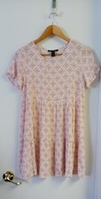 Forever 21 Women's Cottage Core Layered Dress Pink Floral Size S