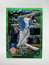 2023 Topps Chrome Nate Eaton Green Wave Refractor /99 #96