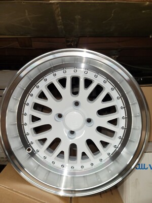 15 inch CCW STYLE REPS WHEEL RIM  FITMENT 15X8  +0 OFFSET 4X100 White READ 