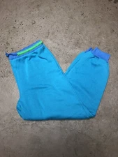 Vintage Gitano sweatpants color block adult large turquoise green winter soft