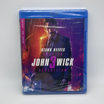 John Wick Chapter 3 Parabellum Blu-Ray DVD Digital Keanu Reeves New Sealed