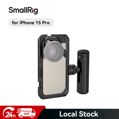 SmallRig Single Handheld Phone Cage Kit for iPhone 15 Pro Mobile Video Cage kit