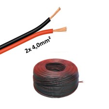 1-100m LED Kabel Zwillingslitze 2x 4,00mm² r...