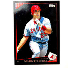 Mark Teixeira 2009 Topps Wal-Mart Black Card #120 MLB Los Angeles Angels