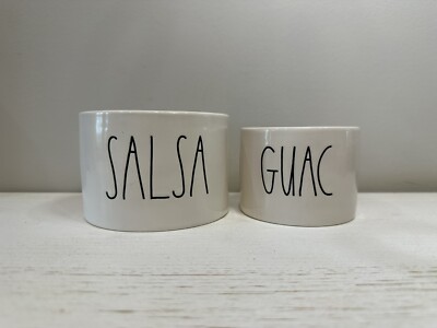 Rae Dunn Artisan Collection By Magenta Salsa & Guacamole Bowl Set