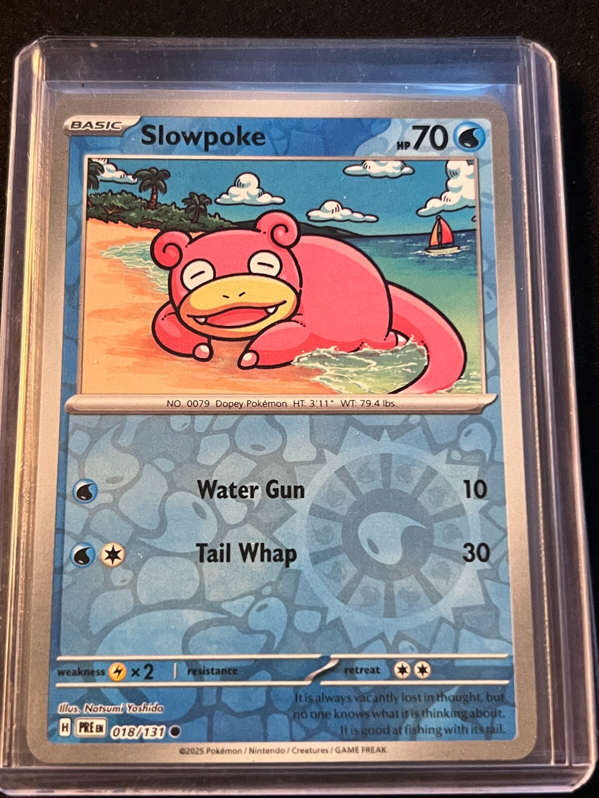 Slowpoke 18/131 - Pokemon Prismatic Evolutions  Pokemon TCG (REVERSE HOLO, NM)