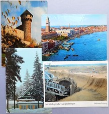 Postcard EUROPA Vintage Color Set of 4 Collectible