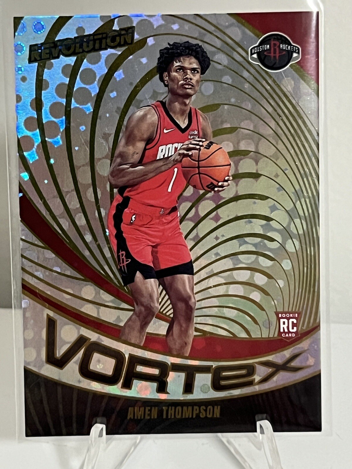 Amen Thompson 2023-24 Panini Revolution Vortex RC #14 Rockets