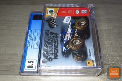 CGC 8.5 A+ - Monster Truck Madness Nintendo 64, N64 1999 NEW! - RARE!