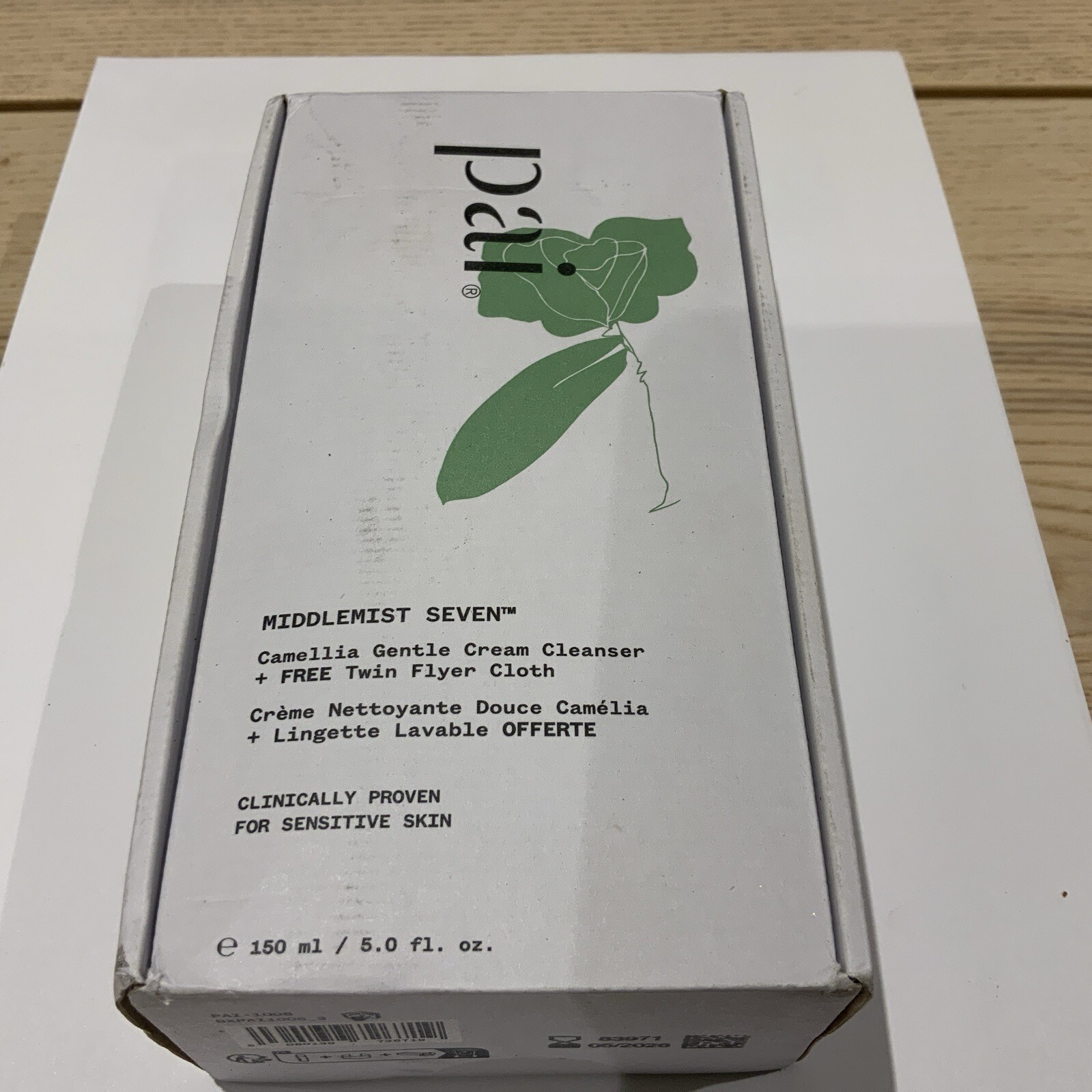 Pai Middlemist Seven Camellia and Rose Gentle Cream Cleanser 150ml + Flyer Cloth