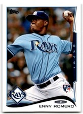 2014 Topps Enny Romero Rookie Tampa Bay Rays #49