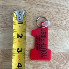 Vintage Apache County Youth First Keychain Key Chain Ring