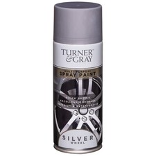 Turner & Gray Multipurpose Silver Wheel Spray Paint Can Restorer Car Bike 400ml