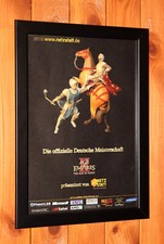 Age of Empires II 2 PS2 PC Windows Mini foglio pubblicitario incorniciato poster pagina pubblicitaria incorniciata
