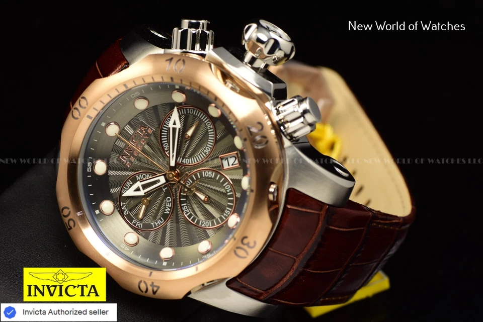 Reloj suizo cronógrafo Invicta Reserve Venom 53,7 mm bronce oro rosa Foto 3 de 4