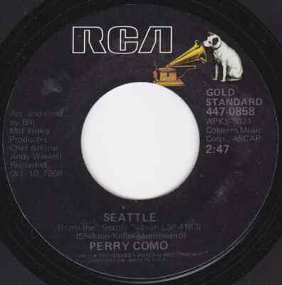 Perry Como Seattle / Its Impossible Vinyl Single 7inch NEAR MINT RCA