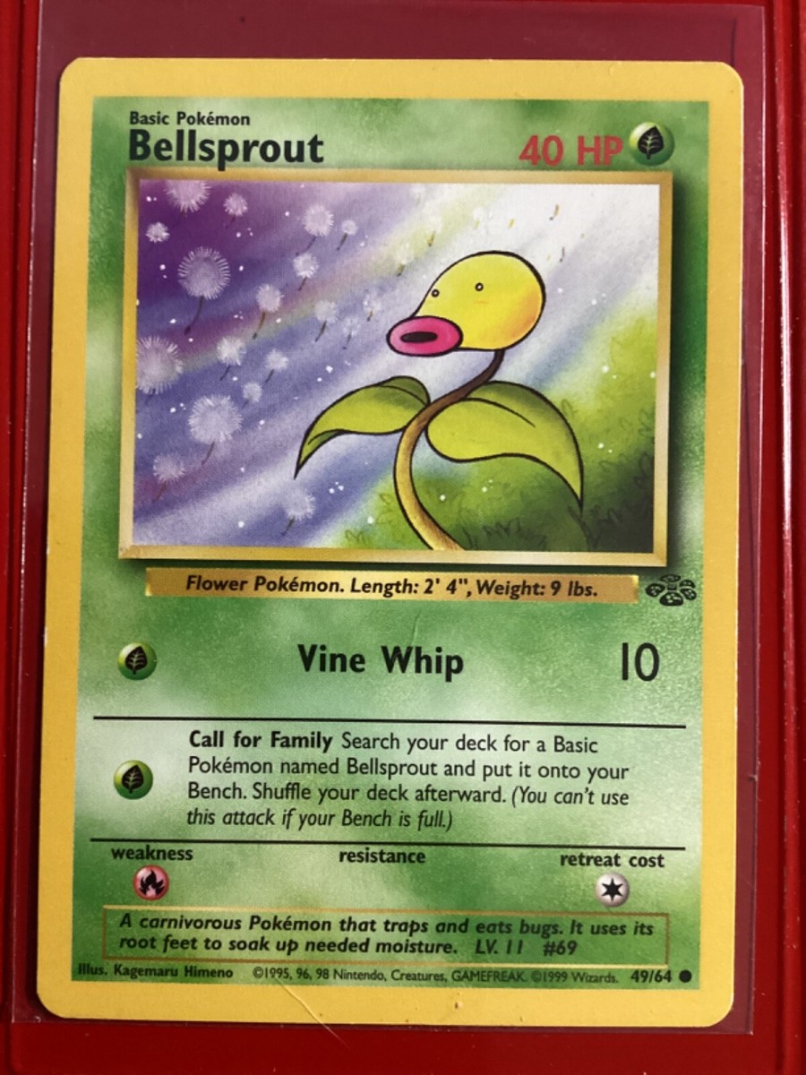 Bellsprout - 49/64 - 1st Edition Jungle Set 1999 - Pokemon Card - NM